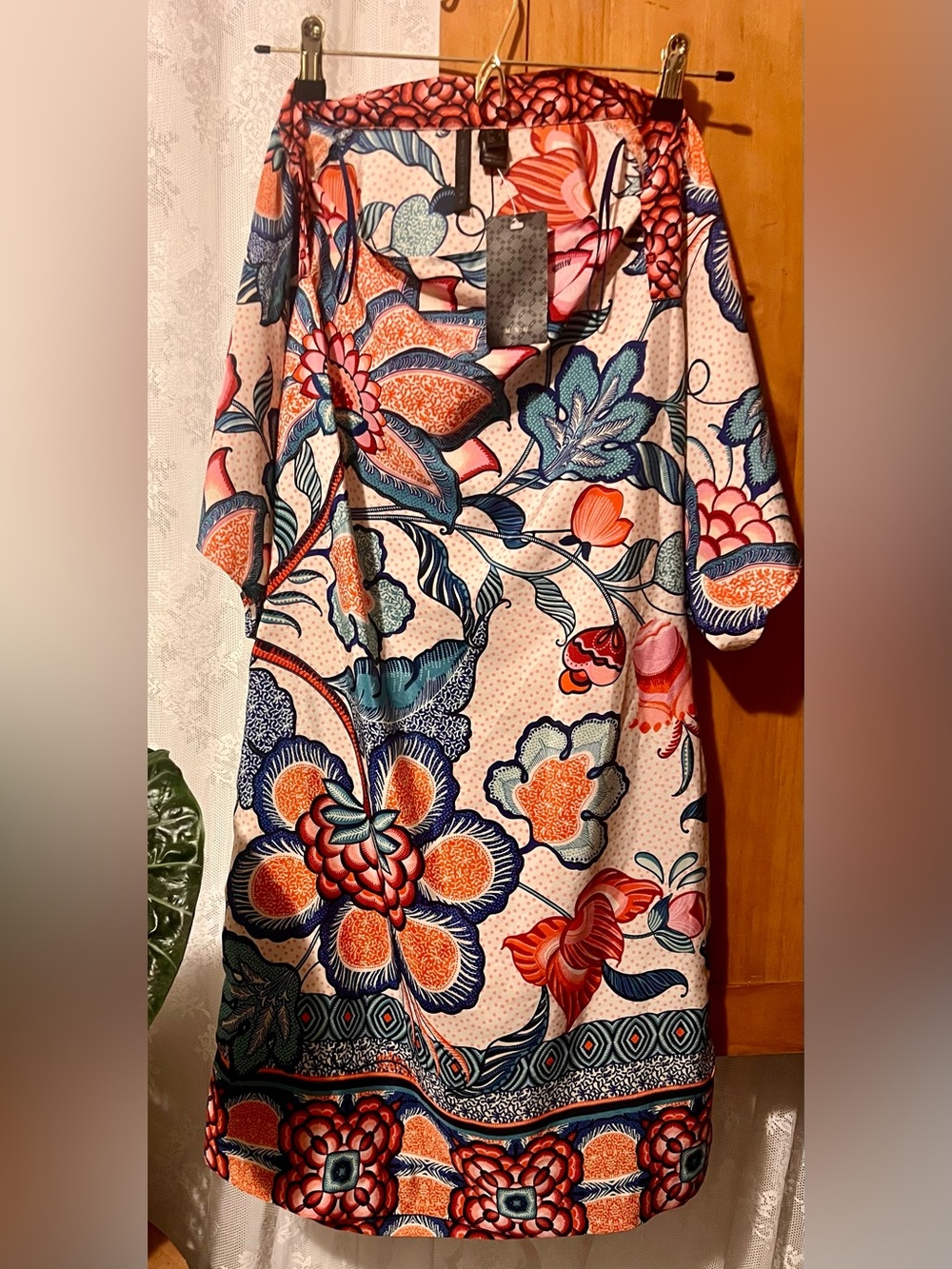 MNG Collection Floral Print Shift Dress